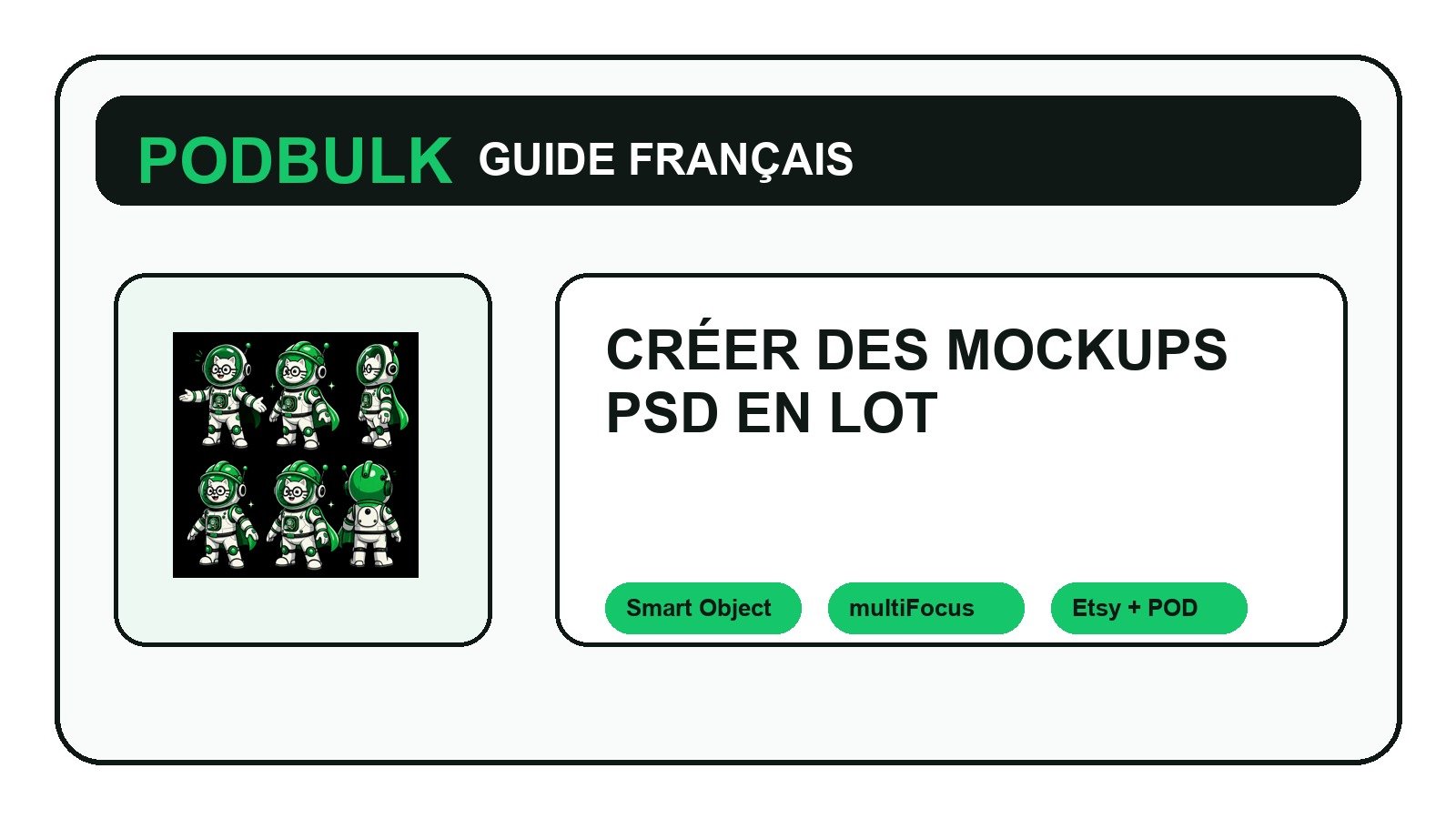 Créer des mockups PSD en lot avec PodBulk: guide français pour Etsy et POD