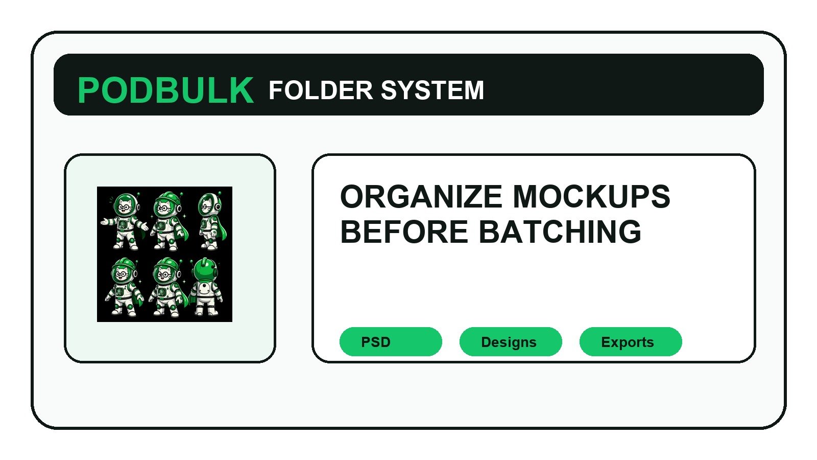 How to Organize PSD Mockup Folders Before a PodBulk Batch