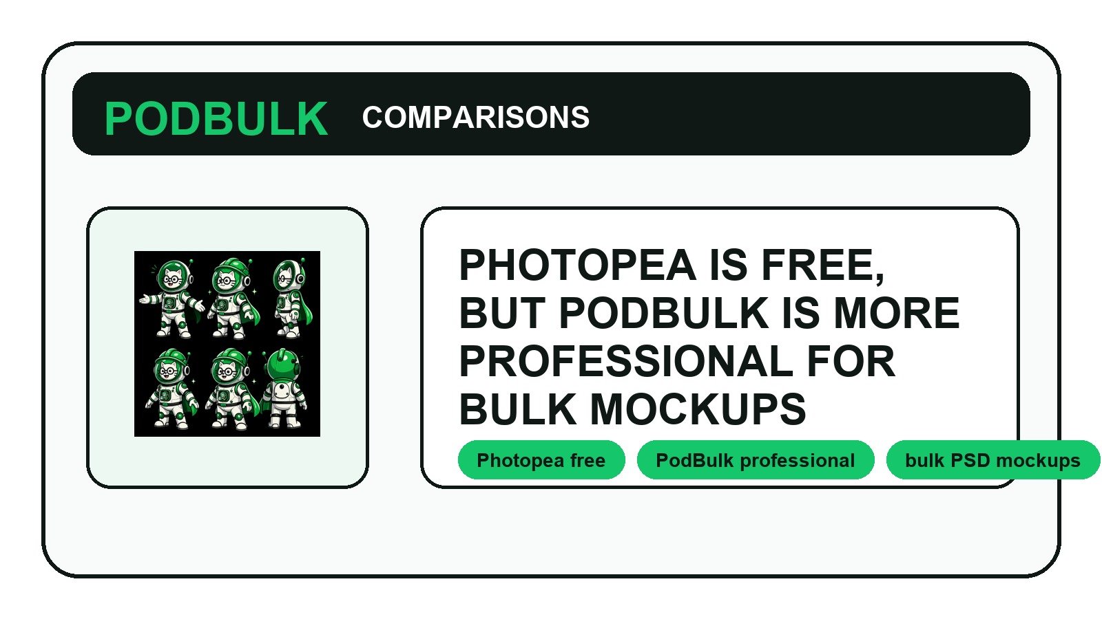 Photopea Is Free, But PodBulk Is More Professional for Bulk Mockups