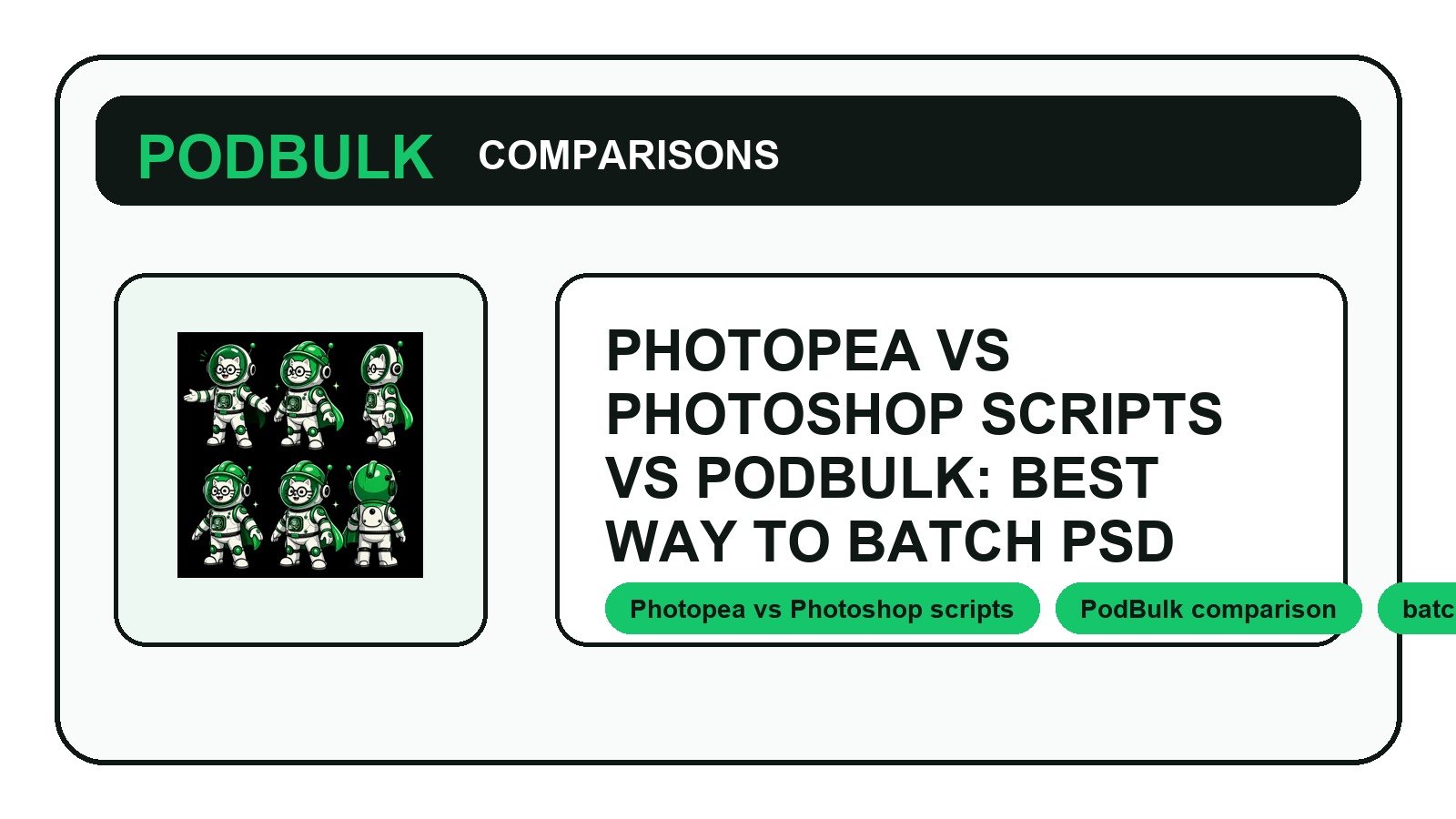 Photopea vs Photoshop Scripts vs PodBulk: Best Way to Batch PSD Mockups