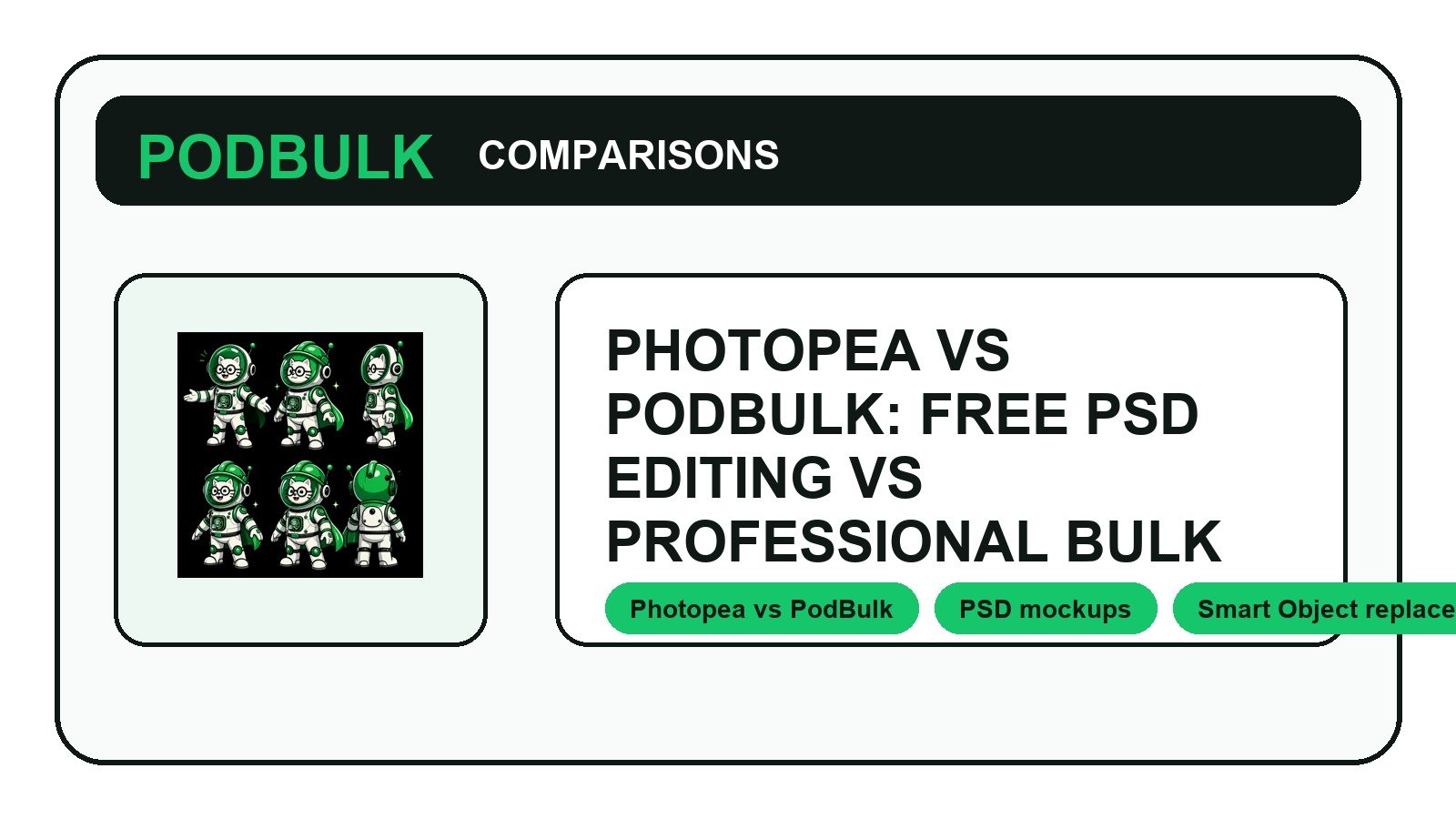 Photopea vs PodBulk: Free PSD Editing vs Professional Bulk Mockups